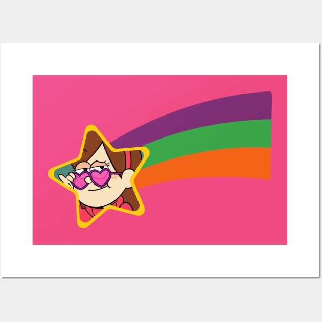 Gravity Falls Mabel Shooting Star Wall Art by Lucky Trunk Creations